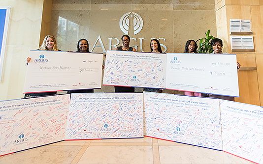 Argus Donates to Bermuda Heart Foundation and Bermuda Mental Health Foundation