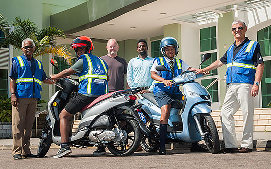 Argus Sponsors Two Motorbikes for Safe Riding Programme